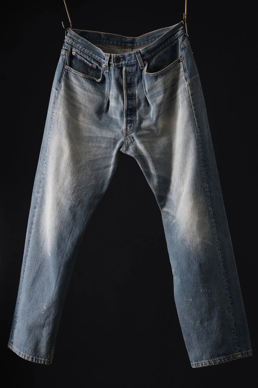 CHANGES REMAKE DENIM PANTS / VINTAGE LEVI’S JEANS (INDIGO #E) - Image 2