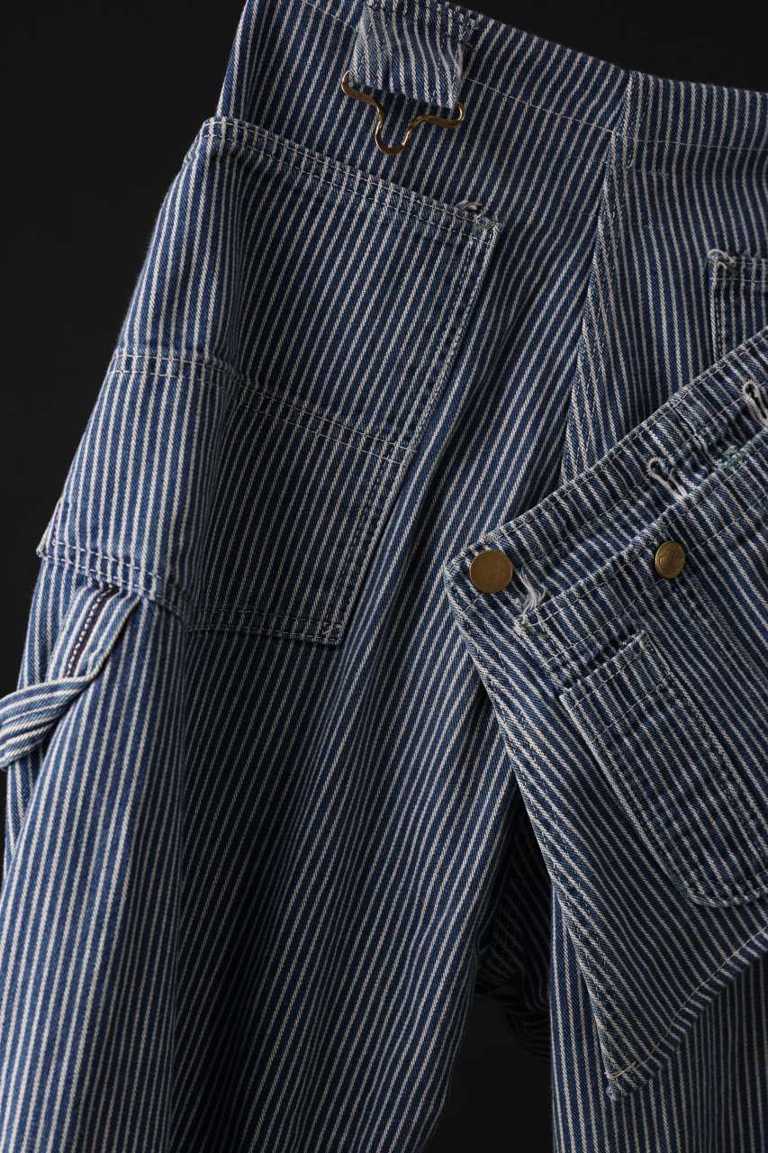CHANGES REMAKE PAINTER HICKORY DENIM PANTS with APRON PARTS (INDIGO) - Image 11