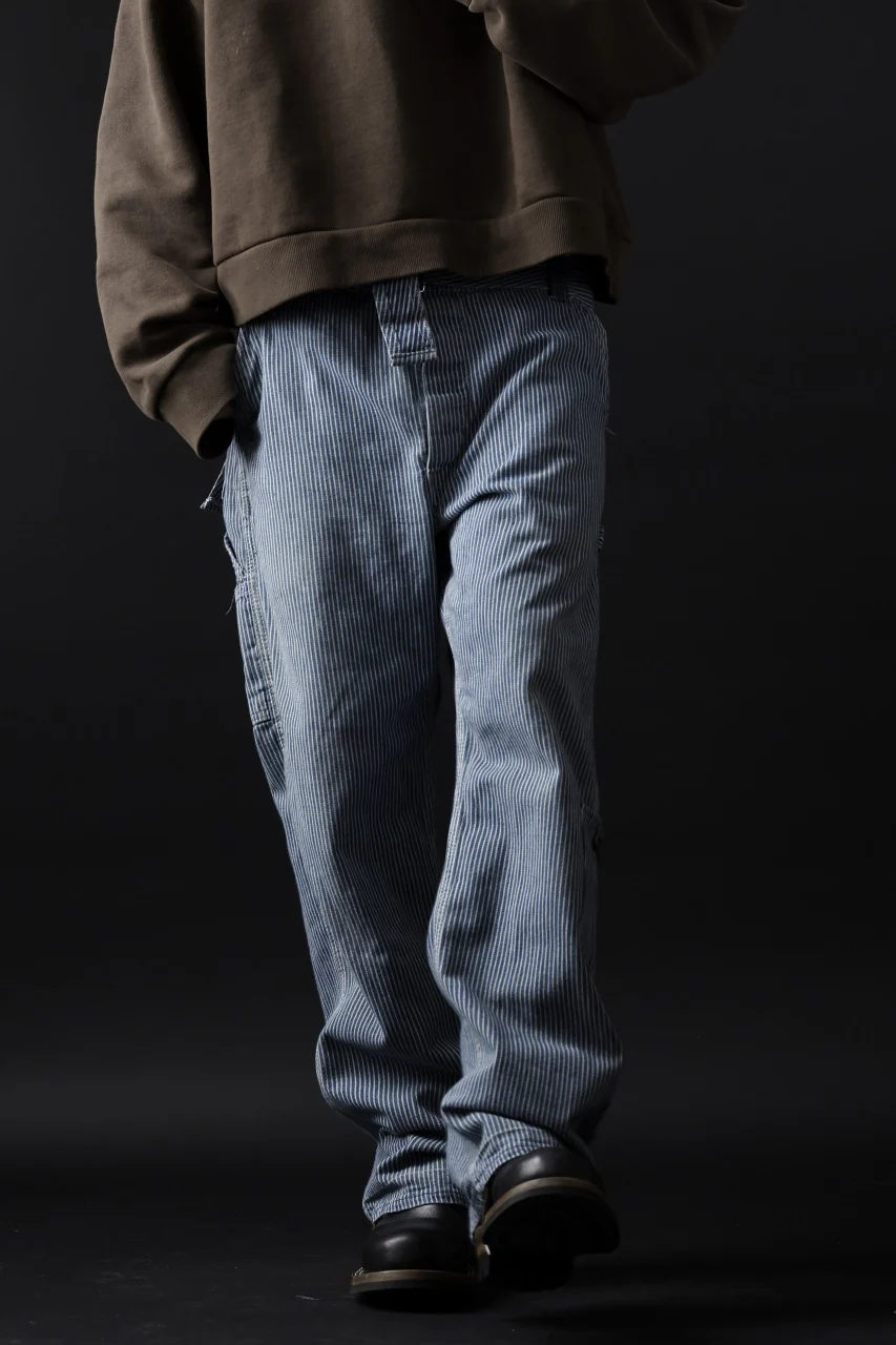 CHANGES REMAKE PAINTER HICKORY DENIM PANTS with APRON PARTS (INDIGO) - Image 12