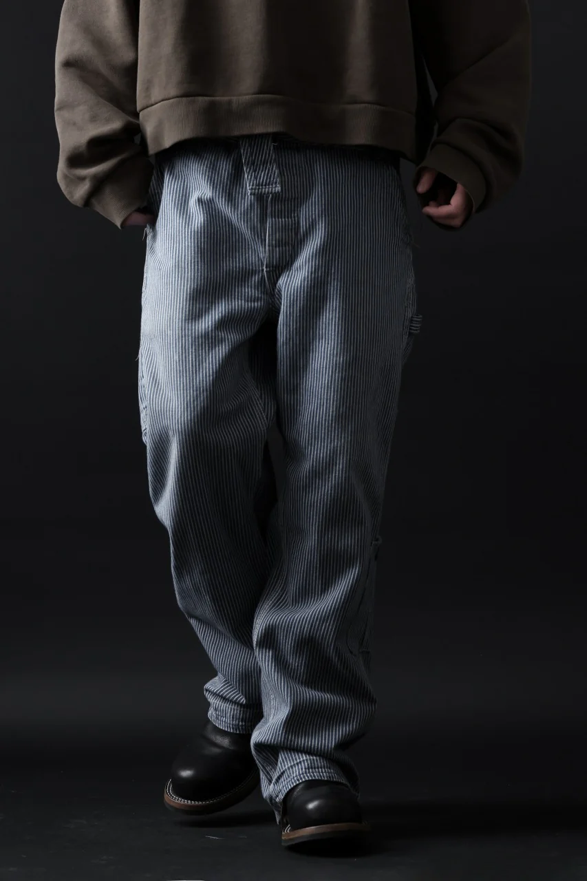 CHANGES REMAKE PAINTER HICKORY DENIM PANTS with APRON PARTS (INDIGO) - Image 13