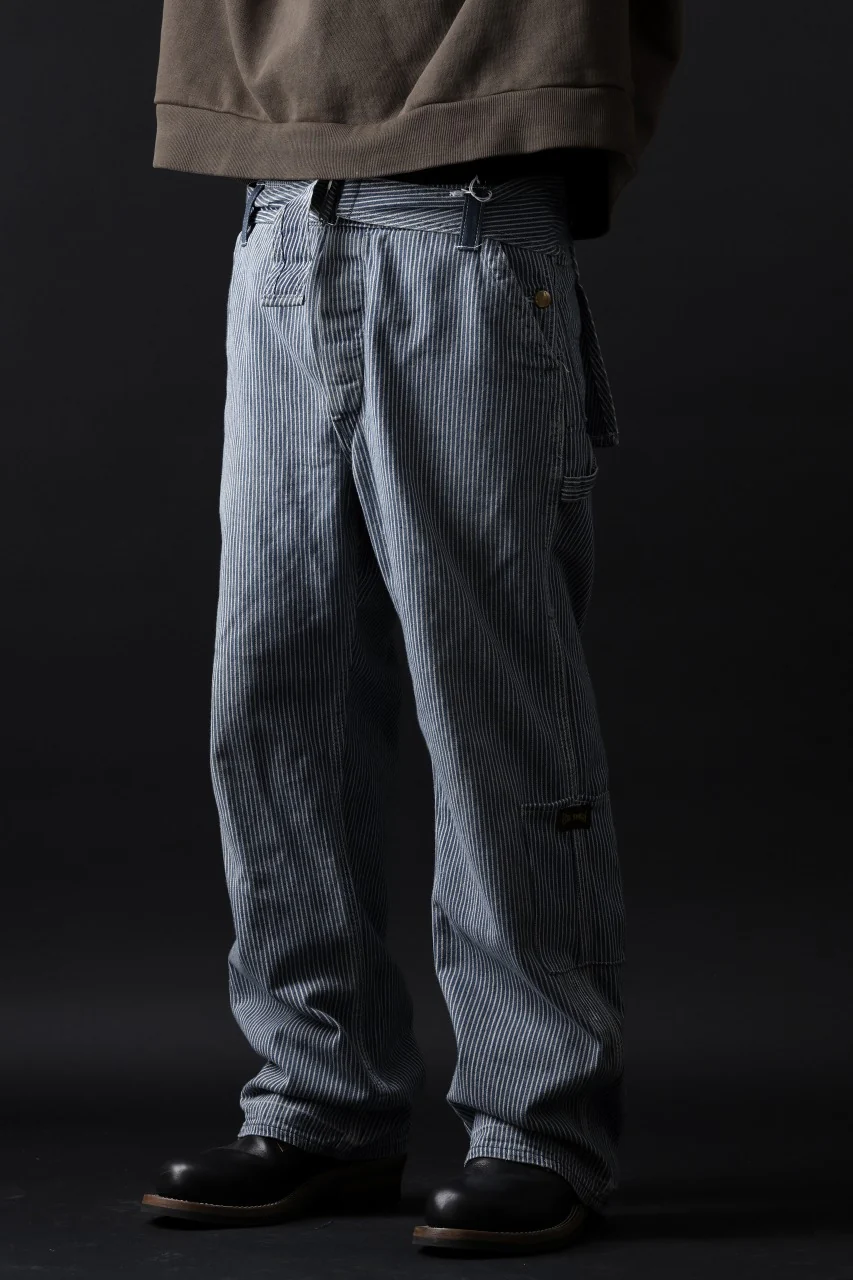 CHANGES REMAKE PAINTER HICKORY DENIM PANTS with APRON PARTS (INDIGO) - Image 16