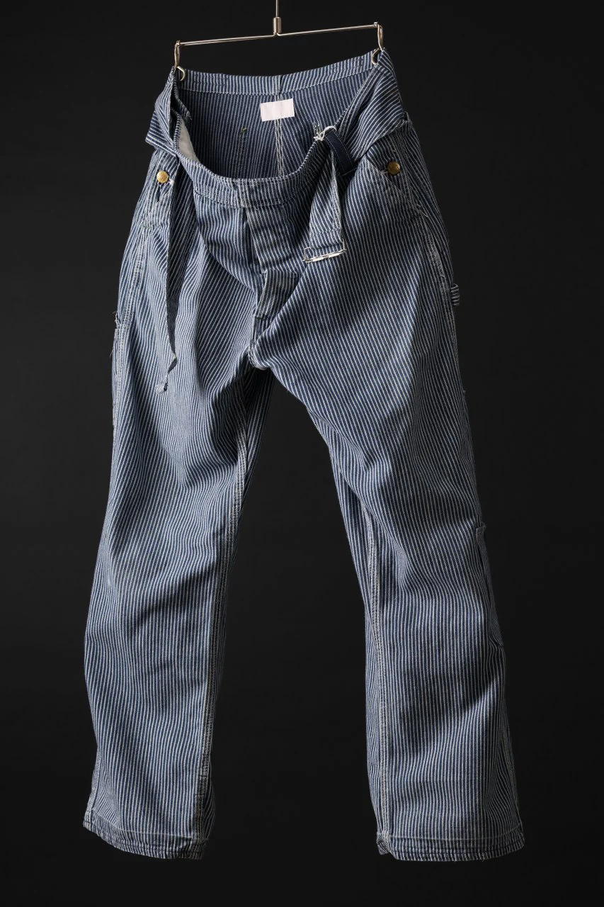 CHANGES REMAKE PAINTER HICKORY DENIM PANTS with APRON PARTS (INDIGO) - Image 2
