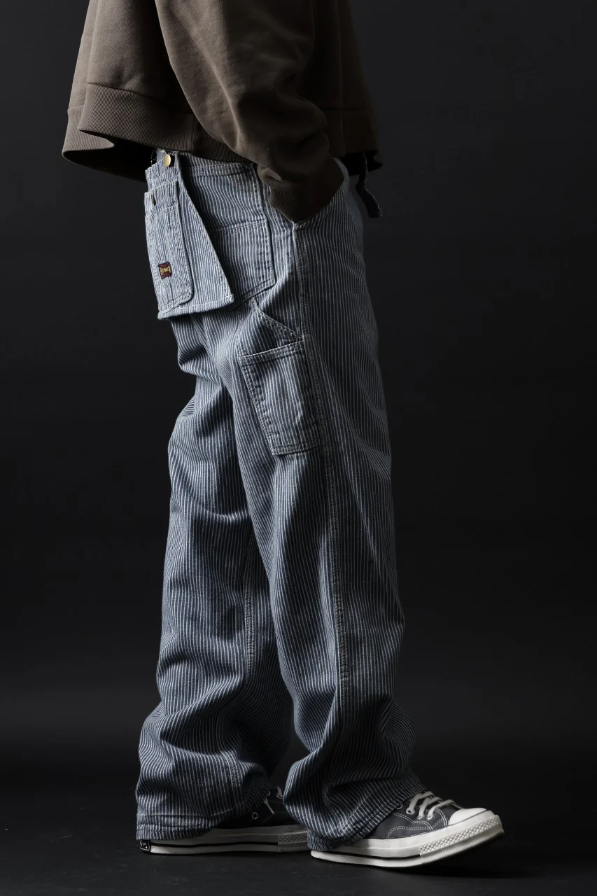 CHANGES REMAKE PAINTER HICKORY DENIM PANTS with APRON PARTS (INDIGO) - Image 22