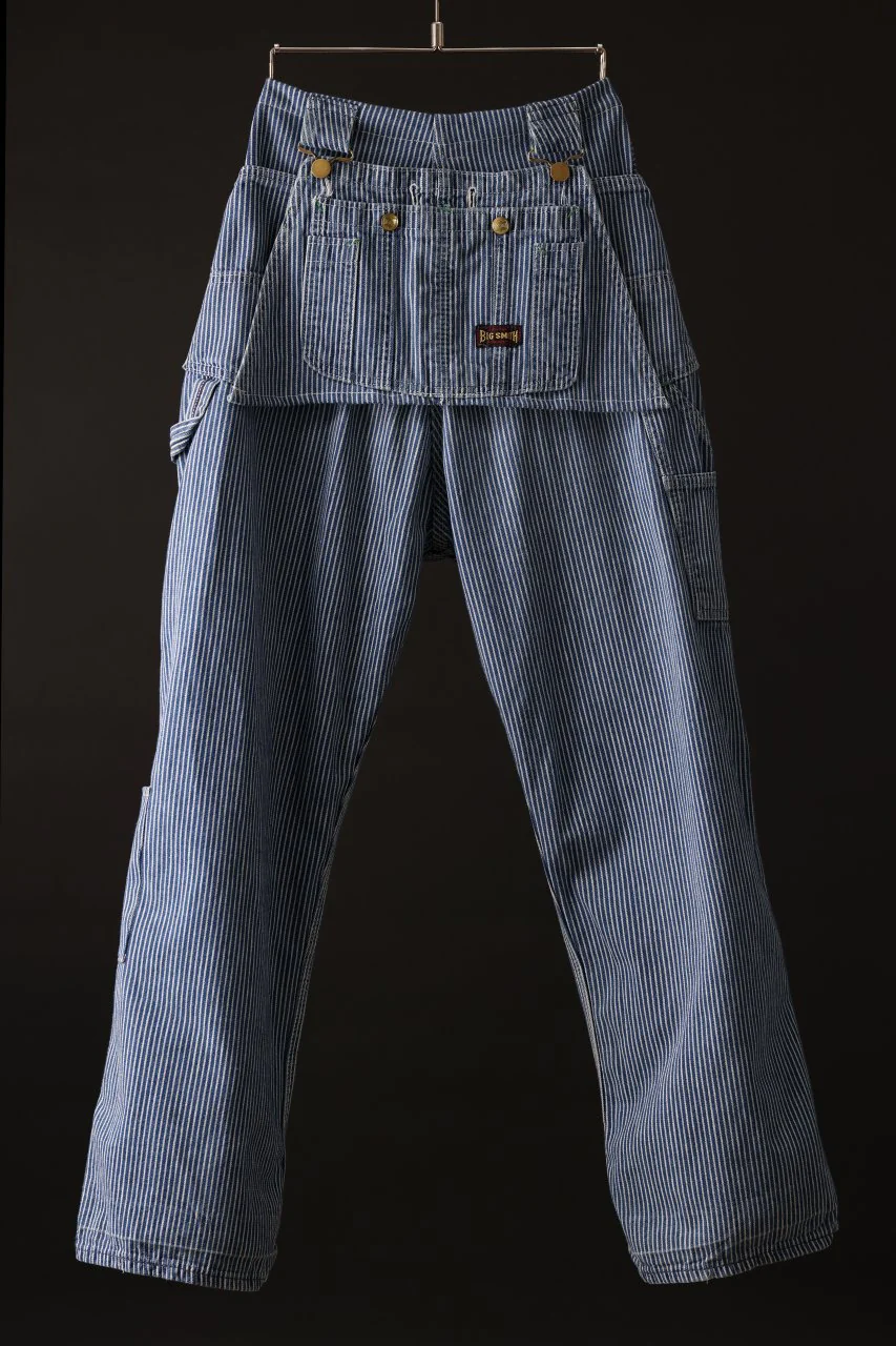 CHANGES REMAKE PAINTER HICKORY DENIM PANTS with APRON PARTS (INDIGO) - Image 3