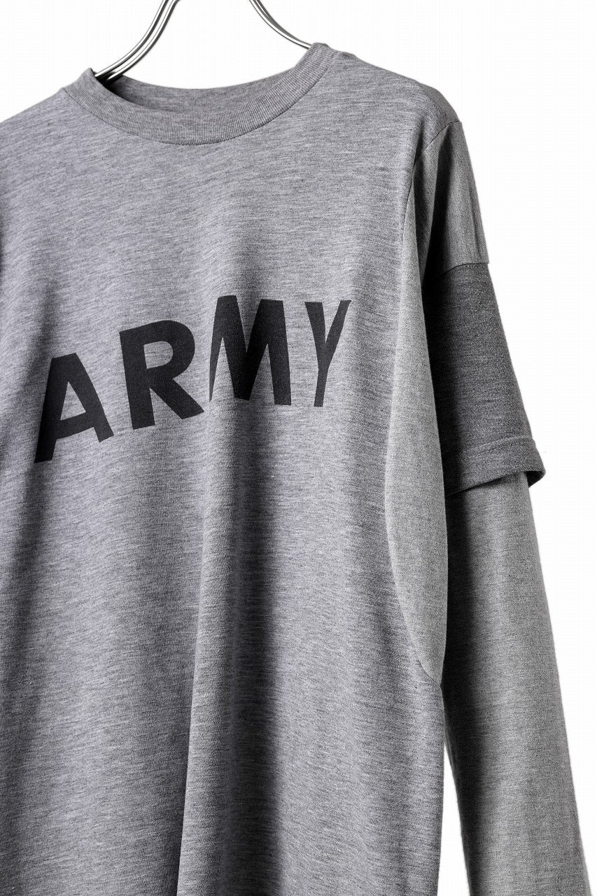 CHANGES REMAKE LAYERED L/S TEE (GRAY #A) - Image 9