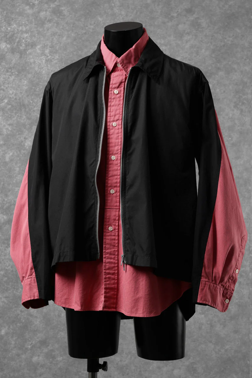 CHANGES REMAKE LAYERED SHIRT BLOUSON (BLACK) - Image 3