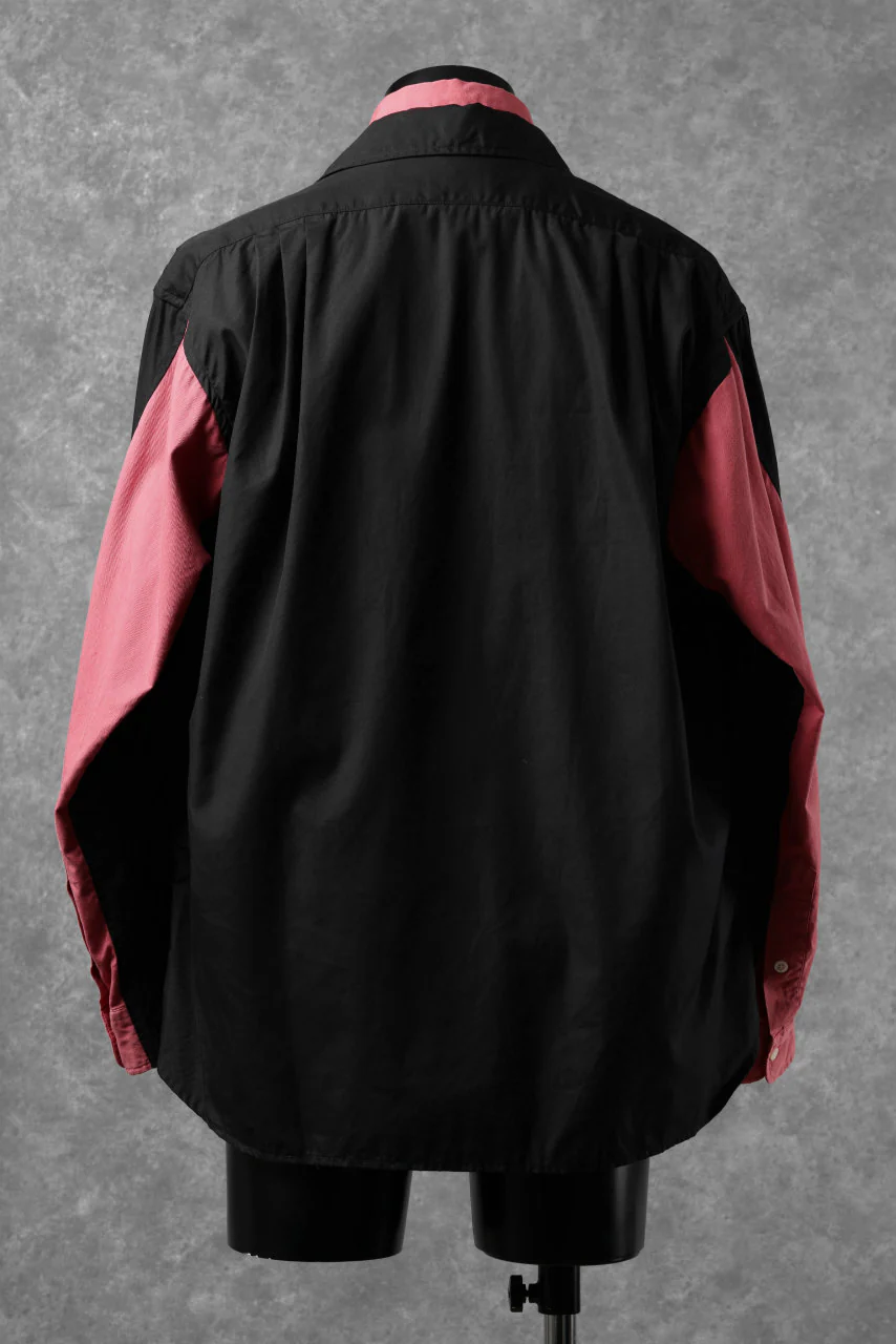 CHANGES REMAKE LAYERED SHIRT BLOUSON (BLACK) - Image 5