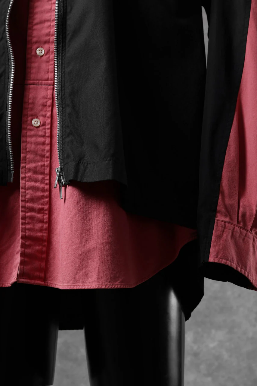 CHANGES REMAKE LAYERED SHIRT BLOUSON (BLACK) - Image 9