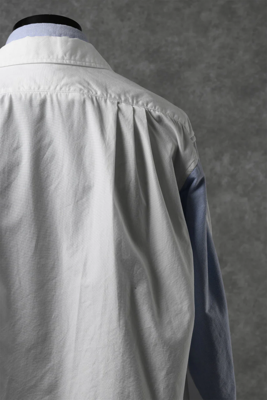 CHANGES REMAKE LAYERED SHIRT BLOUSON (WHITE) - Image 14