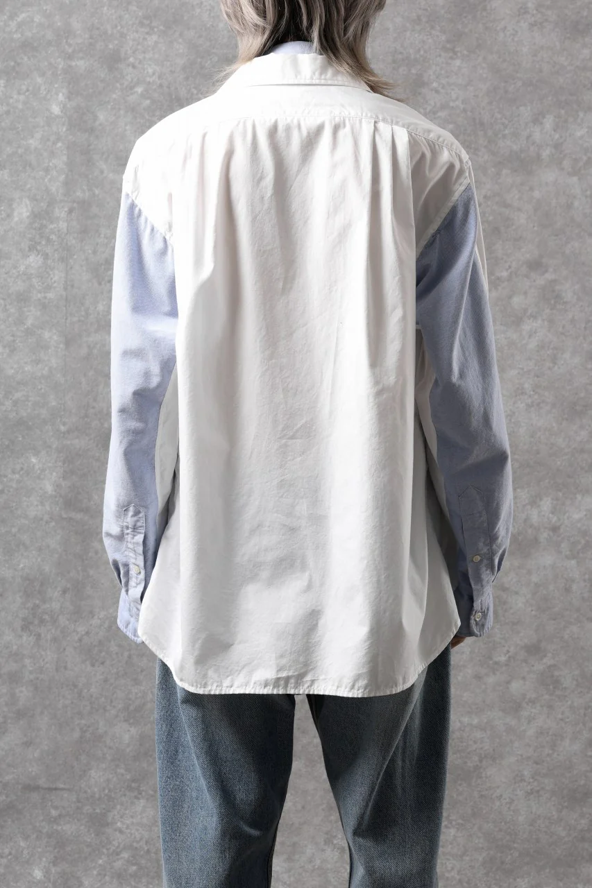 CHANGES REMAKE LAYERED SHIRT BLOUSON (WHITE) - Image 19
