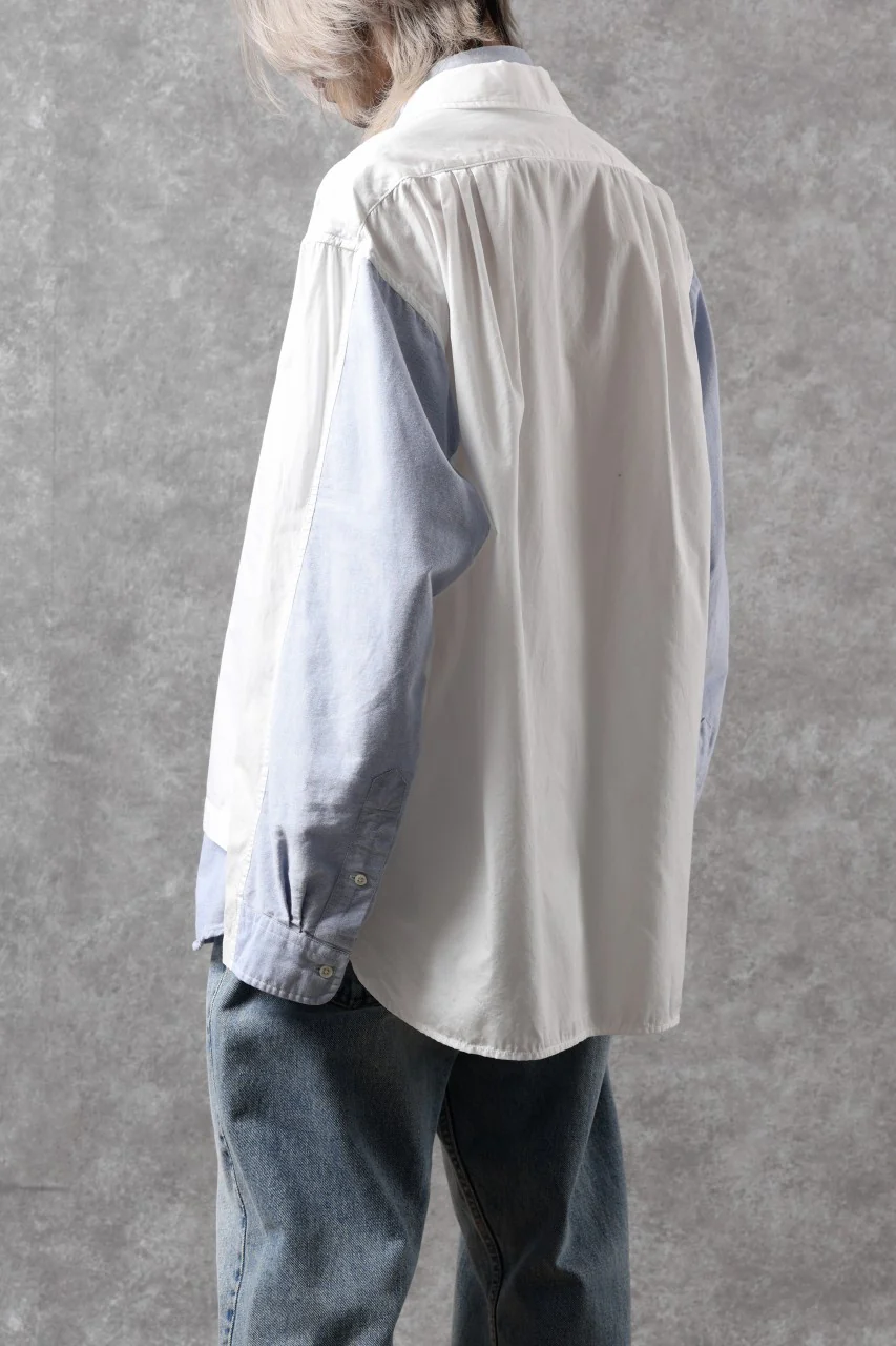 CHANGES REMAKE LAYERED SHIRT BLOUSON (WHITE) - Image 20