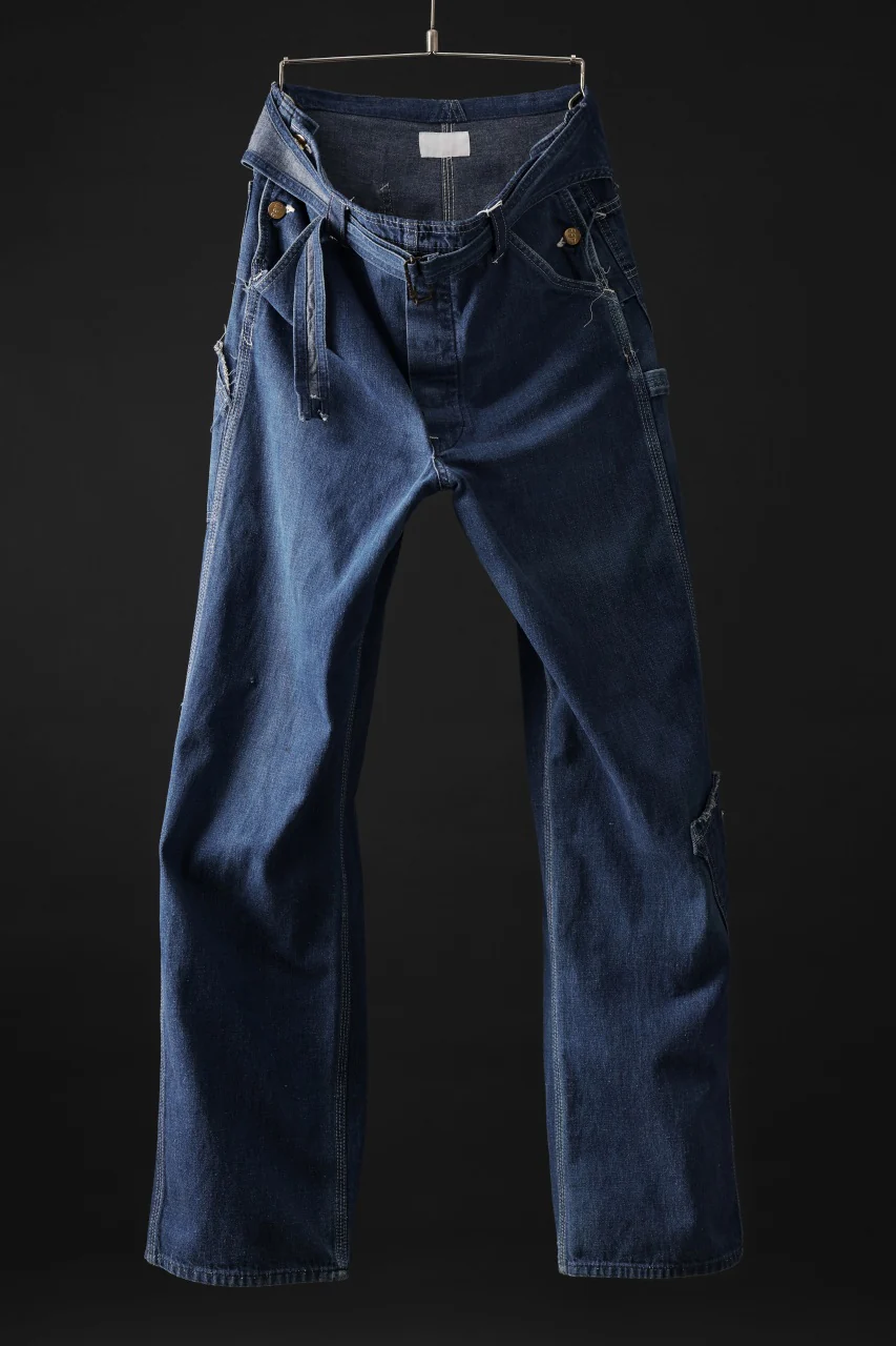 CHANGES REMAKE PAINTER DENIM PANTS with APRON PARTS (INDIGO #A)