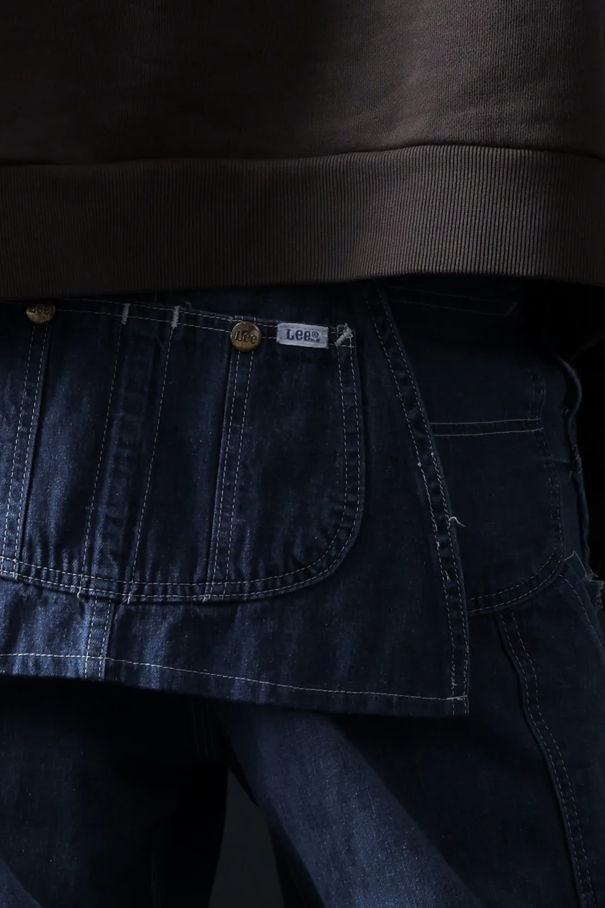 CHANGES REMAKE PAINTER DENIM PANTS with APRON PARTS (INDIGO #A) - Image 16