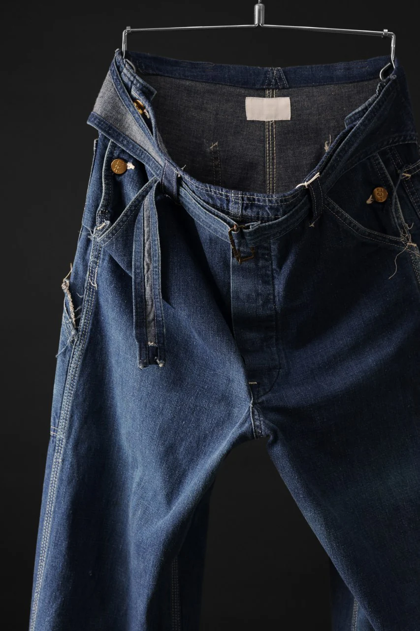 CHANGES REMAKE PAINTER DENIM PANTS with APRON PARTS (INDIGO #A) - Image 5