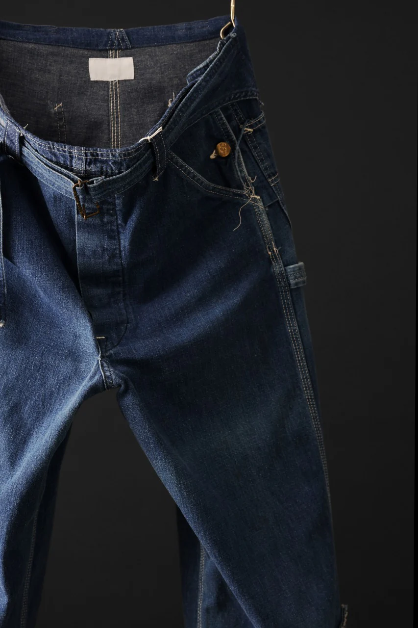 CHANGES REMAKE PAINTER DENIM PANTS with APRON PARTS (INDIGO #A) - Image 6