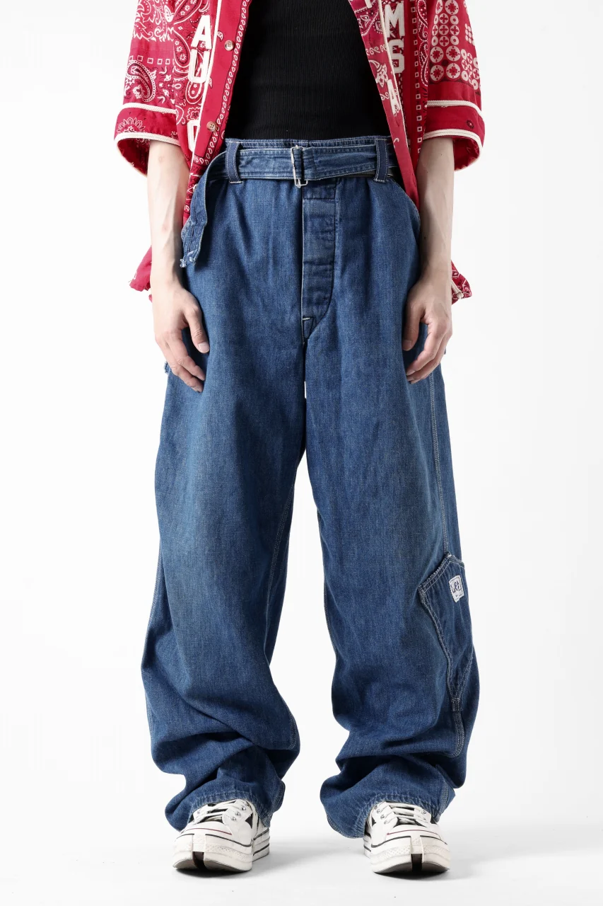 CHANGES REMAKE PAINTER DENIM PANTS with APRON PARTS (INDIGO #B) - Image 14