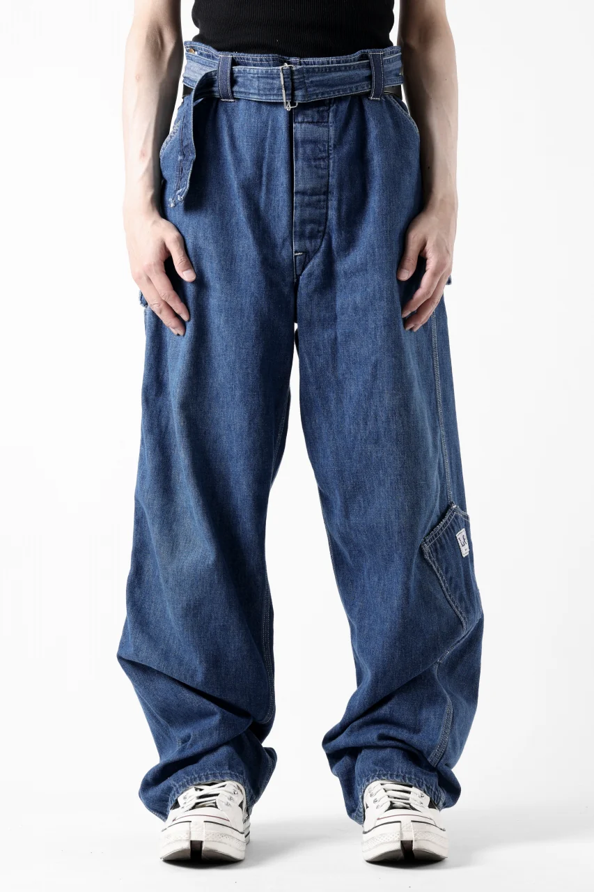 CHANGES REMAKE PAINTER DENIM PANTS with APRON PARTS (INDIGO #B) - Image 2