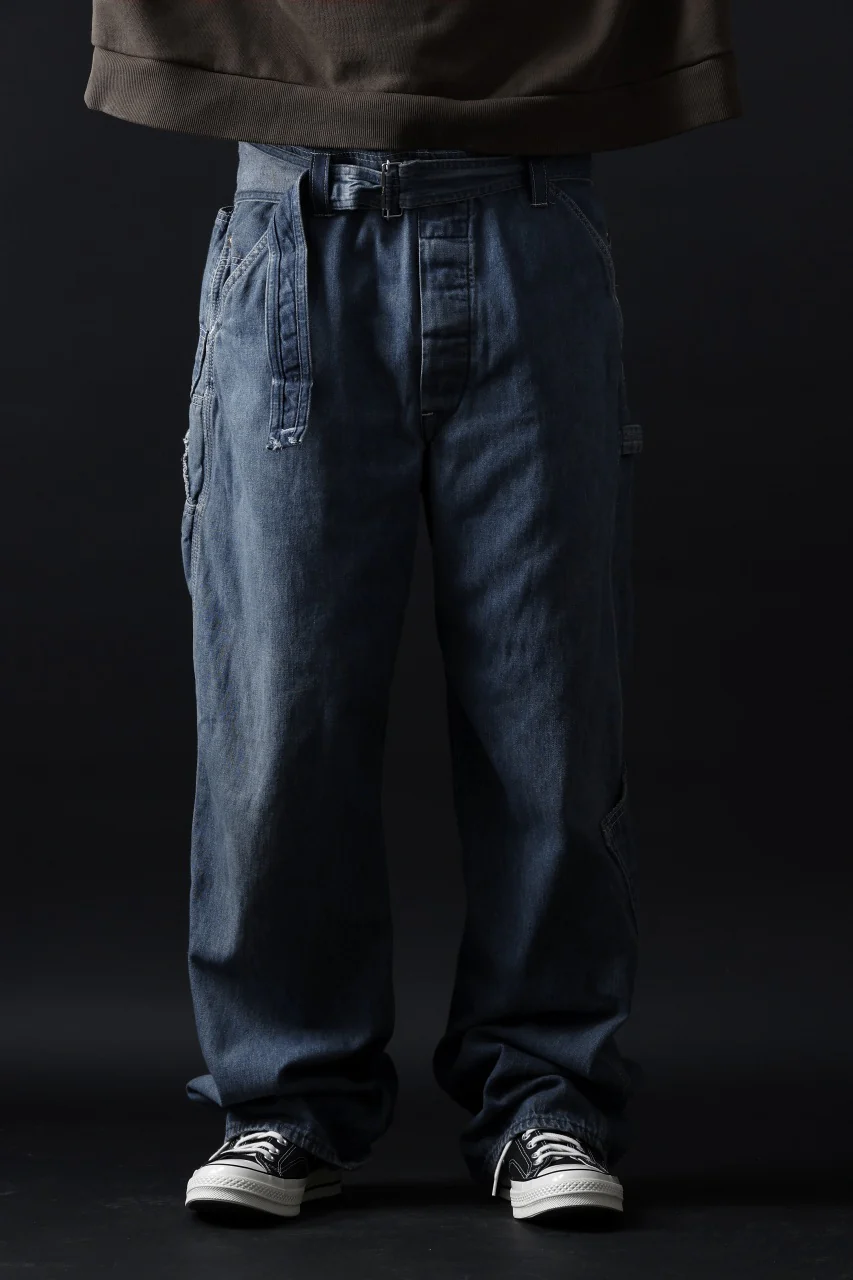 CHANGES REMAKE PAINTER DENIM PANTS with APRON PARTS (INDIGO #B) - Image 28