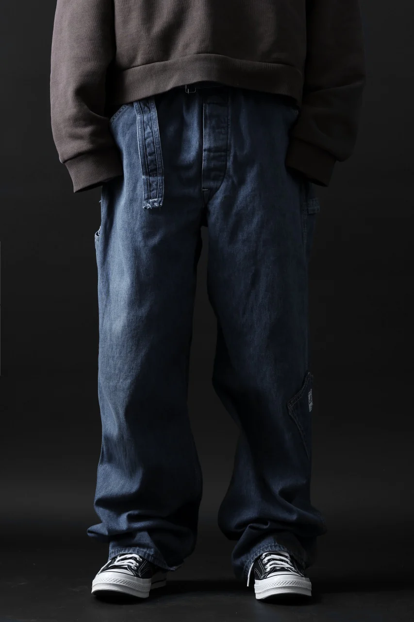 CHANGES REMAKE PAINTER DENIM PANTS with APRON PARTS (INDIGO #B) - Image 29
