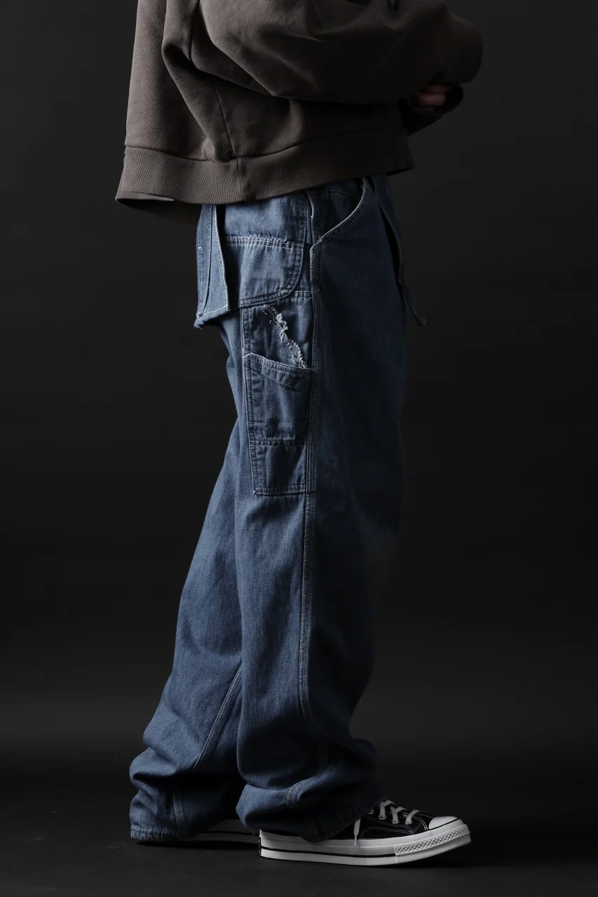 CHANGES REMAKE PAINTER DENIM PANTS with APRON PARTS (INDIGO #B) - Image 30