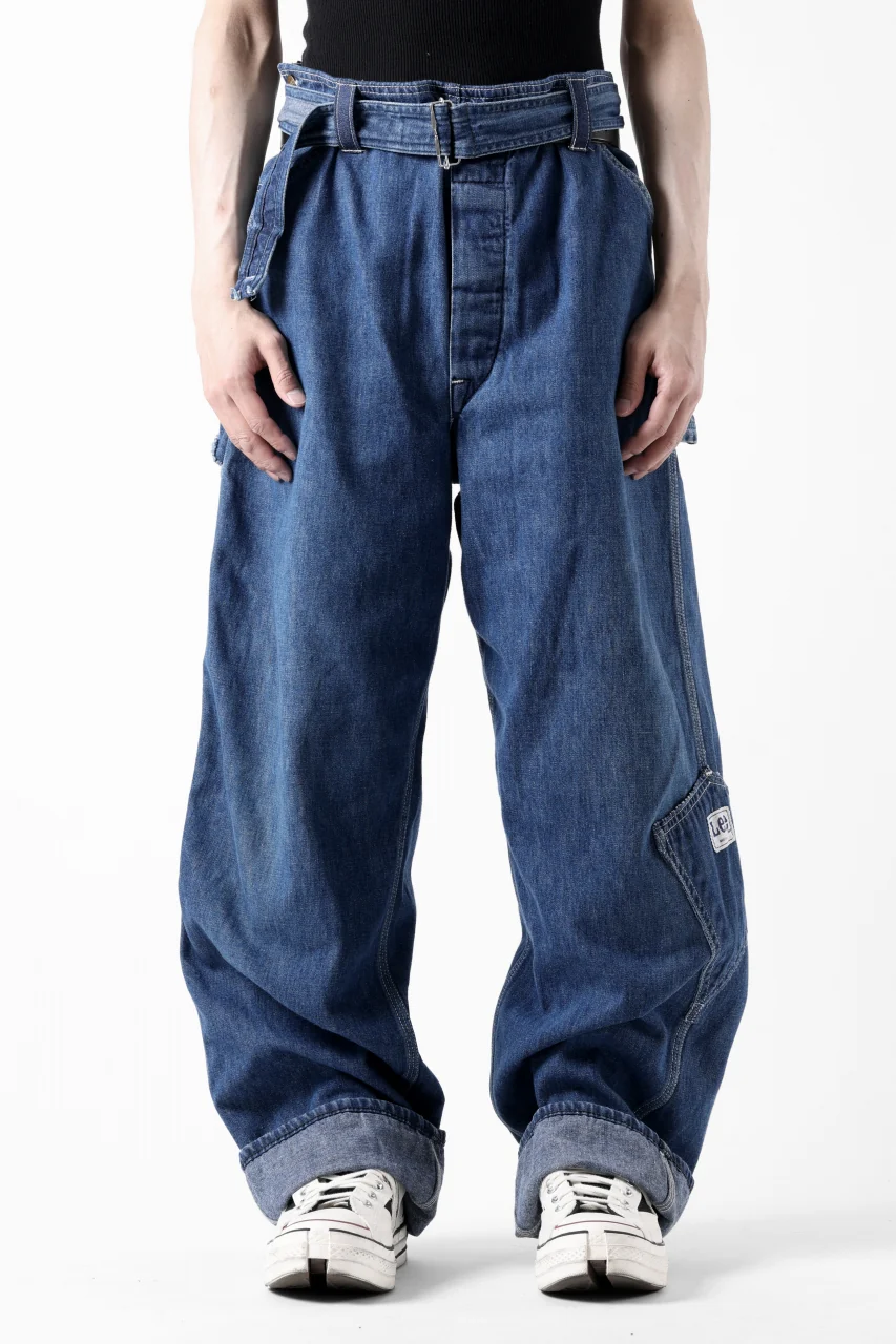 CHANGES REMAKE PAINTER DENIM PANTS with APRON PARTS (INDIGO #B) - Image 6