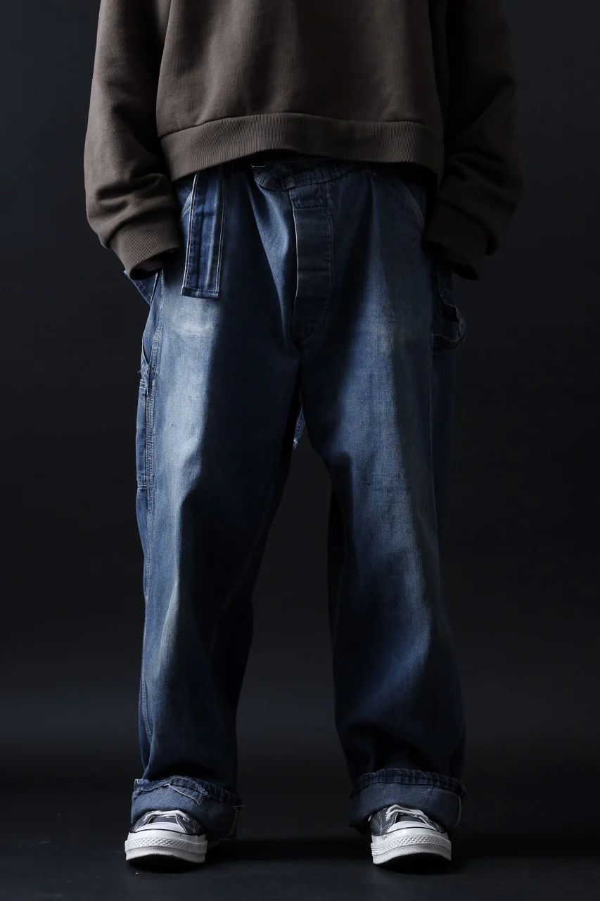 CHANGES REMAKE PAINTER DENIM PANTS with APRON PARTS (INDIGO #C) - Image 12