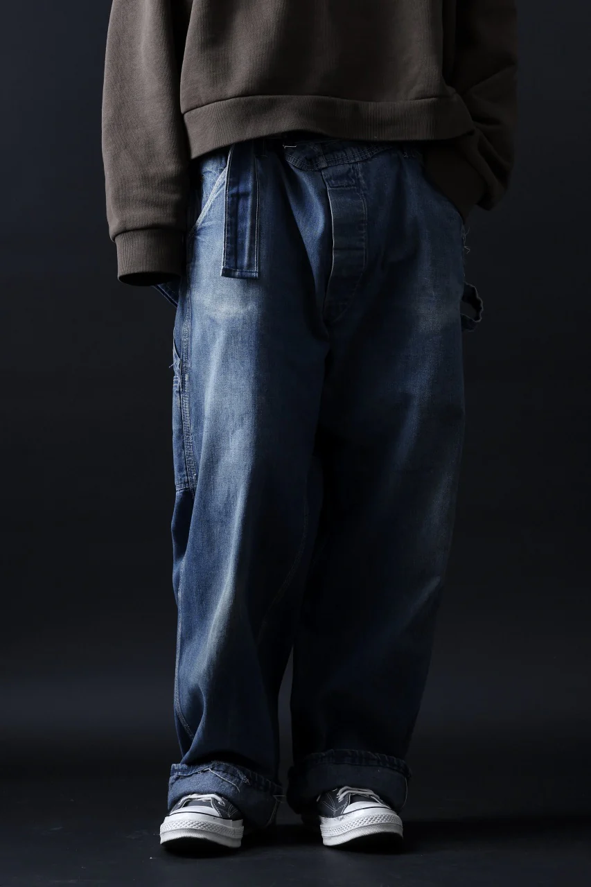 CHANGES REMAKE PAINTER DENIM PANTS with APRON PARTS (INDIGO #C) - Image 13