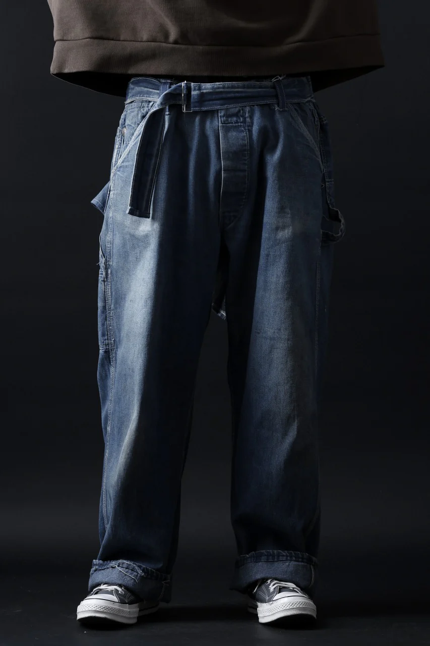 CHANGES REMAKE PAINTER DENIM PANTS with APRON PARTS (INDIGO #C) - Image 14