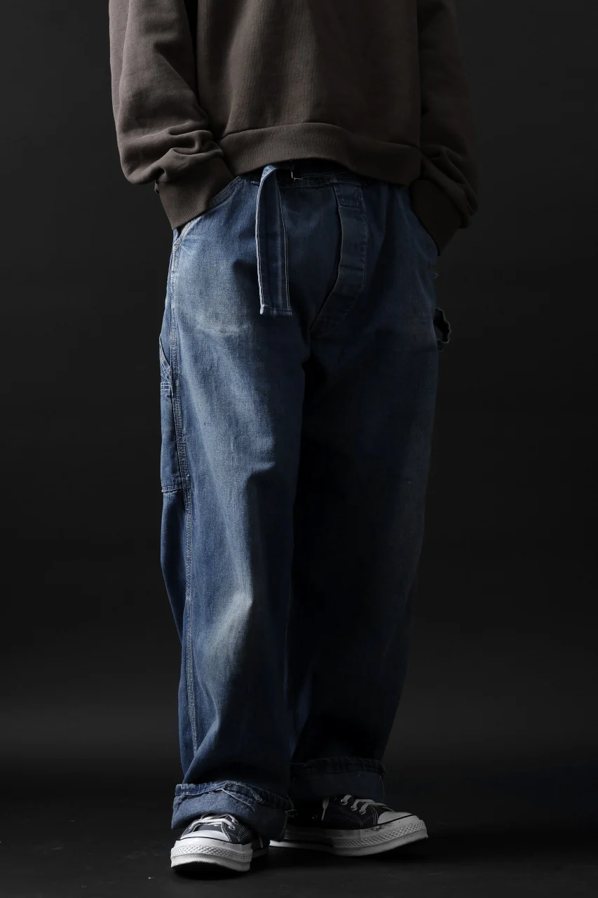 CHANGES REMAKE PAINTER DENIM PANTS with APRON PARTS (INDIGO #C) - Image 15