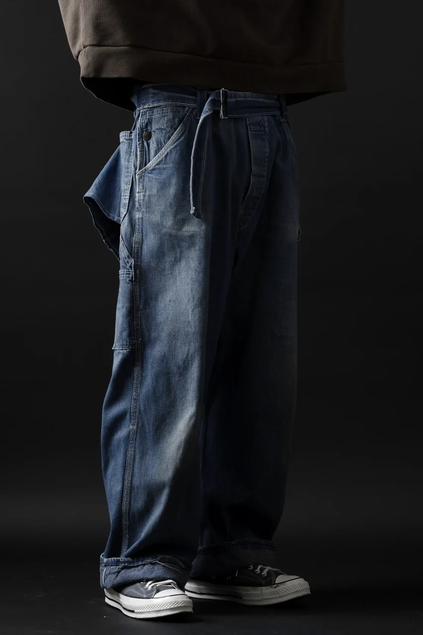 CHANGES REMAKE PAINTER DENIM PANTS with APRON PARTS (INDIGO #C) - Image 16