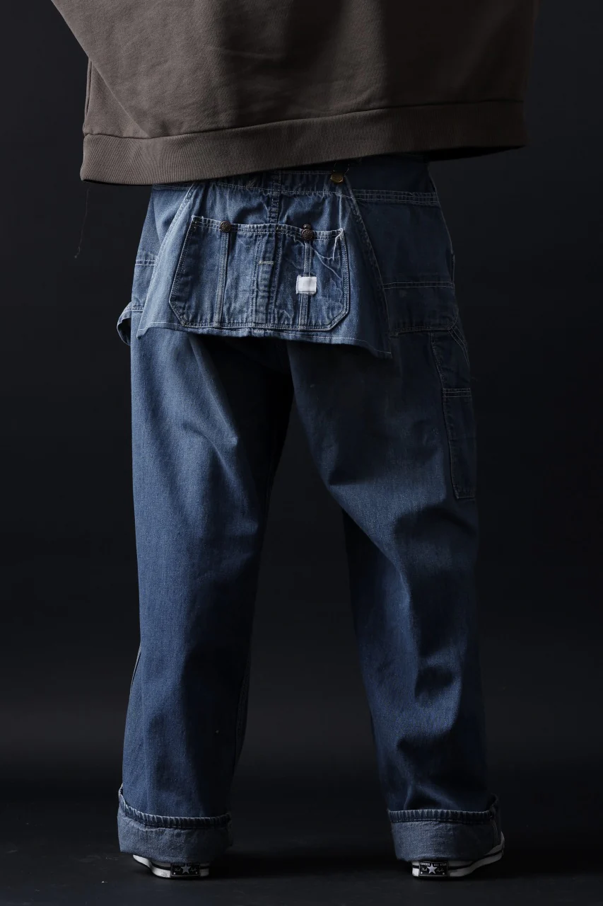 CHANGES REMAKE PAINTER DENIM PANTS with APRON PARTS (INDIGO #C) - Image 17