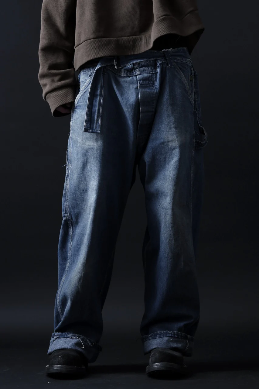 CHANGES REMAKE PAINTER DENIM PANTS with APRON PARTS (INDIGO #C) - Image 18