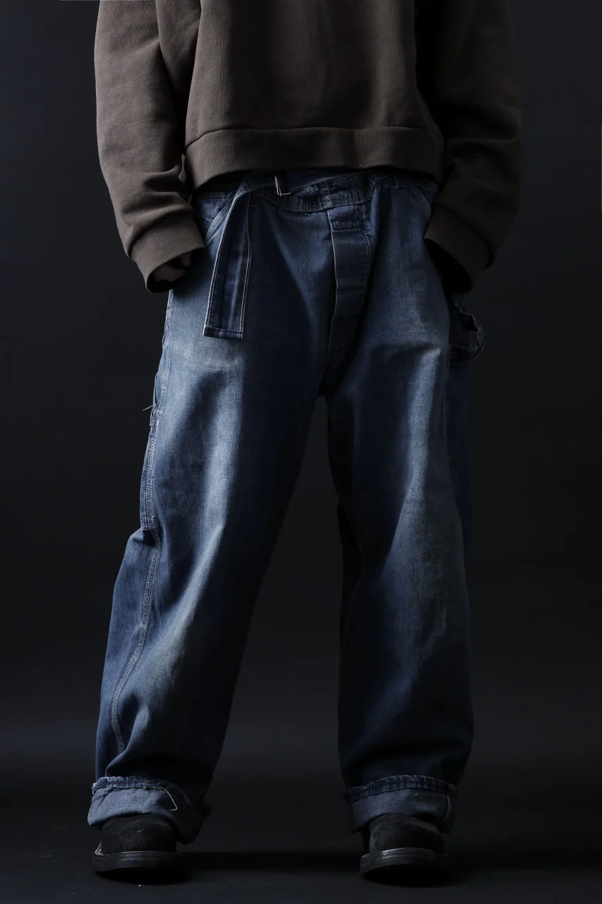 CHANGES REMAKE PAINTER DENIM PANTS with APRON PARTS (INDIGO #C) - Image 19