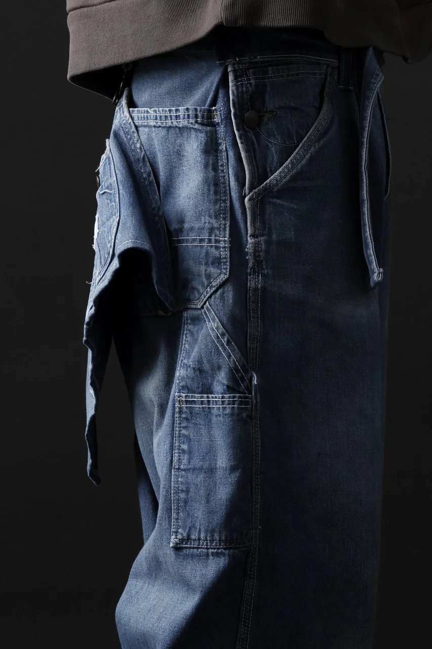 CHANGES REMAKE PAINTER DENIM PANTS with APRON PARTS (INDIGO #C) - Image 22