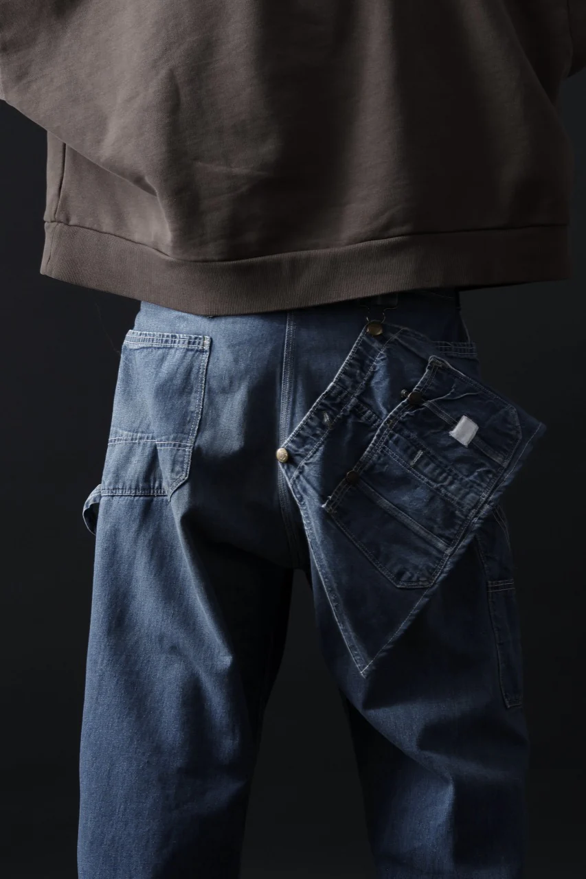 CHANGES REMAKE PAINTER DENIM PANTS with APRON PARTS (INDIGO #C) - Image 23