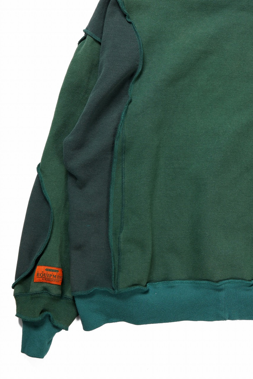 CHANGES REMAKE PANELED HOODIE (MULTI GREEN #B) - Image 7