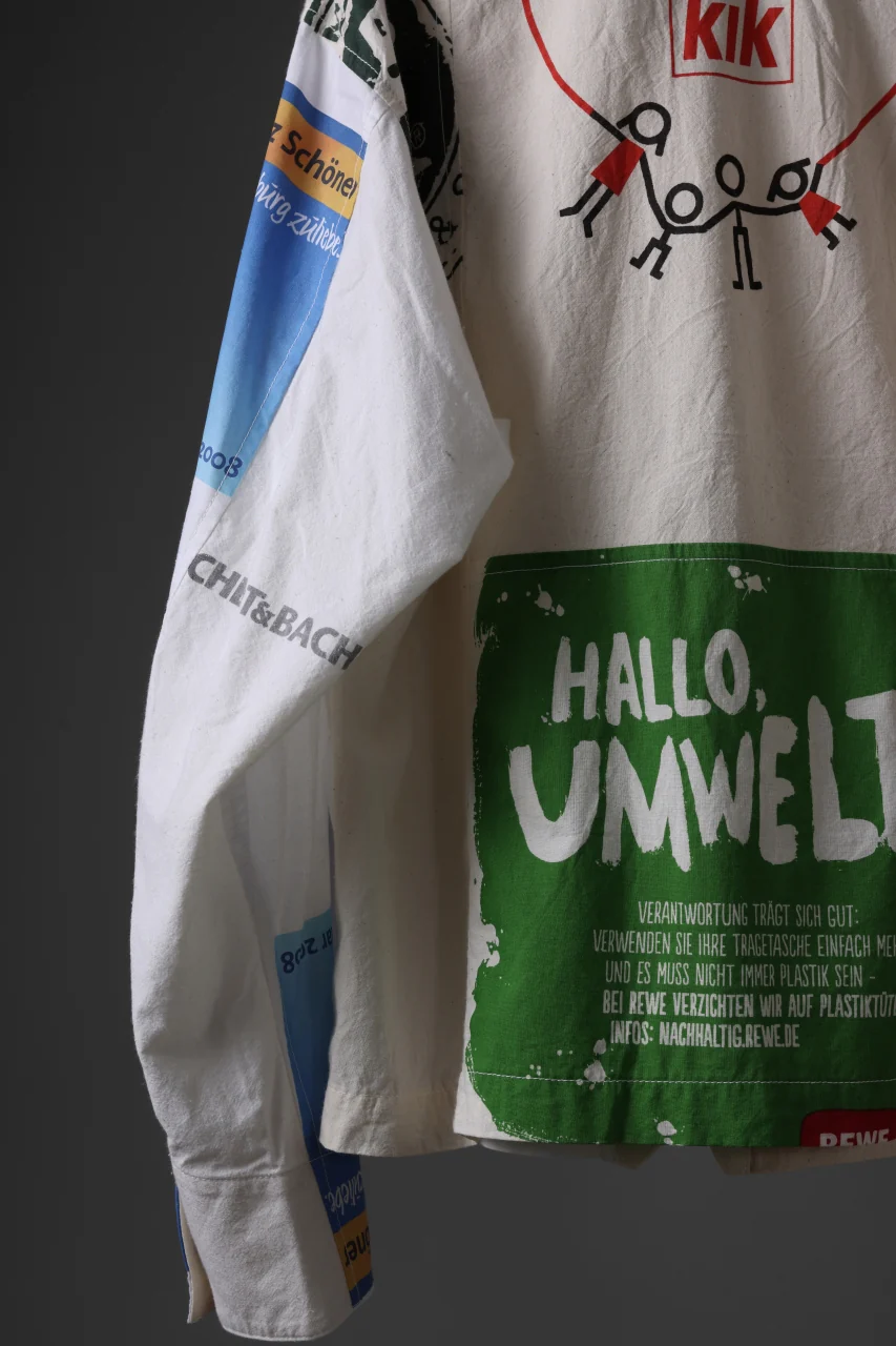 CHANGES VINTAGE FABRIC-BAG REMAKE ENGINEER JACKET (MULTI) - Image 10