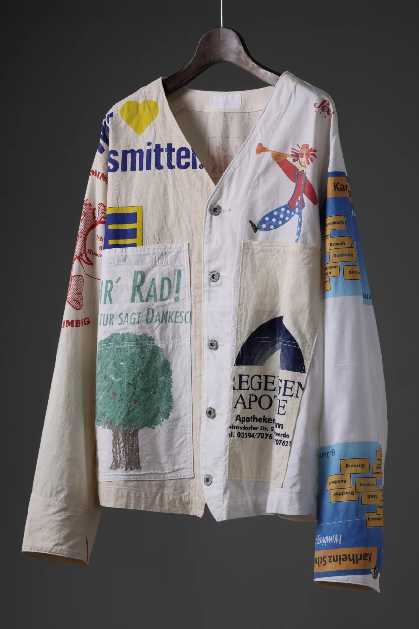 CHANGES VINTAGE FABRIC-BAG REMAKE ENGINEER JACKET (MULTI) - Image 2