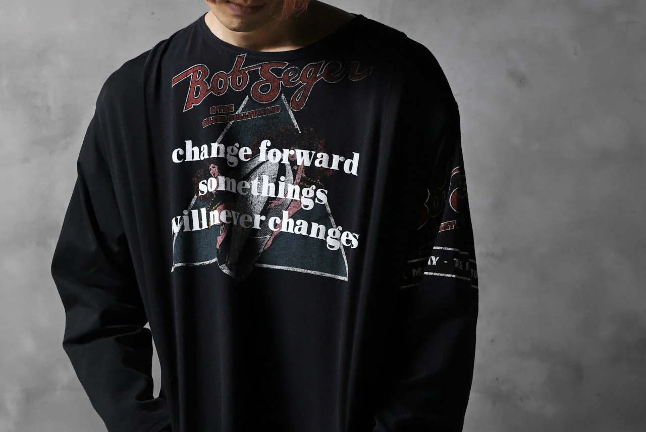 CHANGES VINTAGE REMAKE BOAT-NECK BAND L/S TEE (BLACK #A) - Image 11