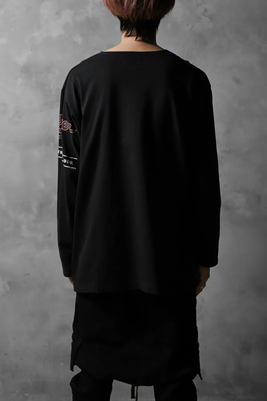 CHANGES VINTAGE REMAKE BOAT-NECK BAND L/S TEE (BLACK #A) - Image 5