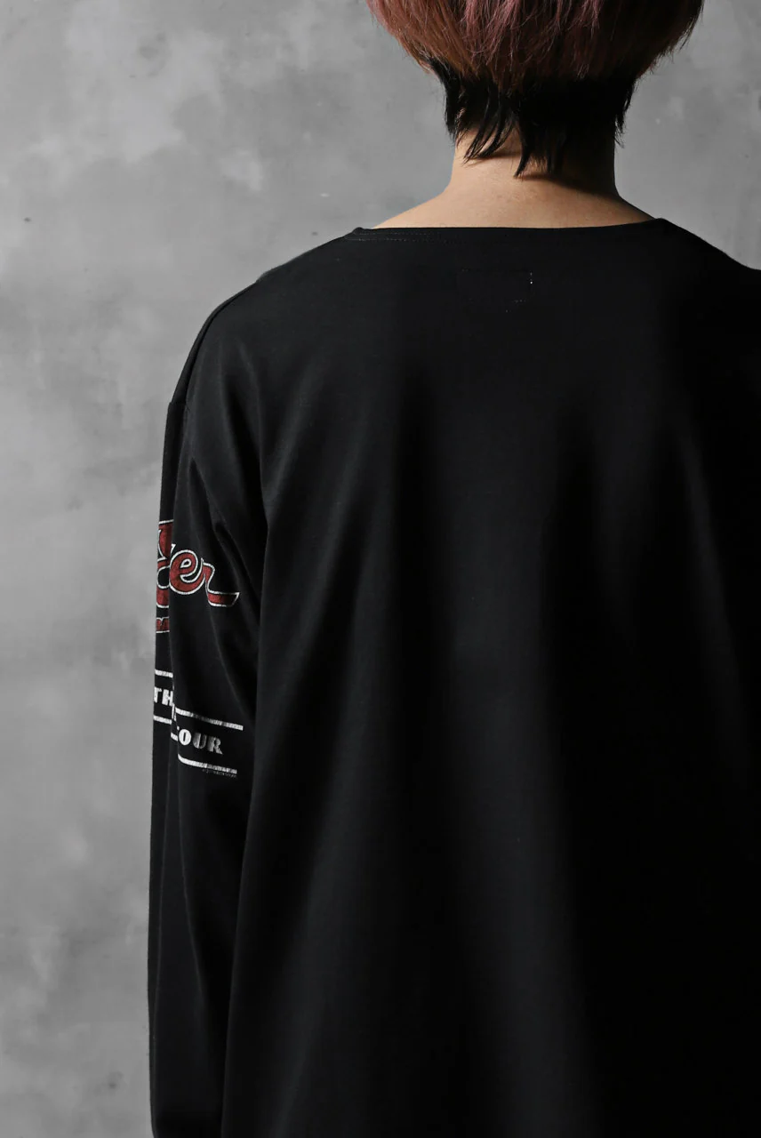 CHANGES VINTAGE REMAKE BOAT-NECK BAND L/S TEE (BLACK #A) - Image 9