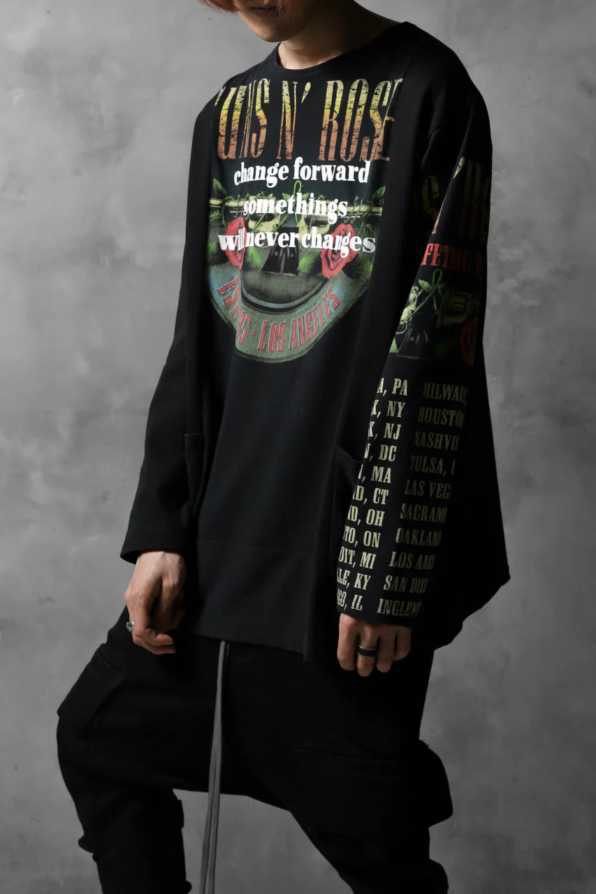 CHANGES VINTAGE REMAKE BOAT-NECK BAND L/S TEE (BLACK #B) - Image 4