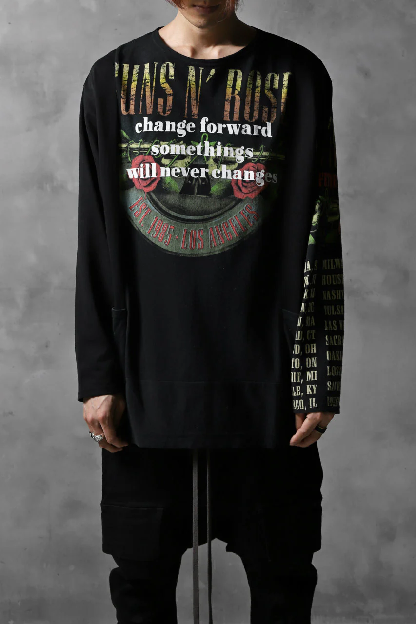 CHANGES VINTAGE REMAKE BOAT-NECK BAND L/S TEE (BLACK #B) - Image 5