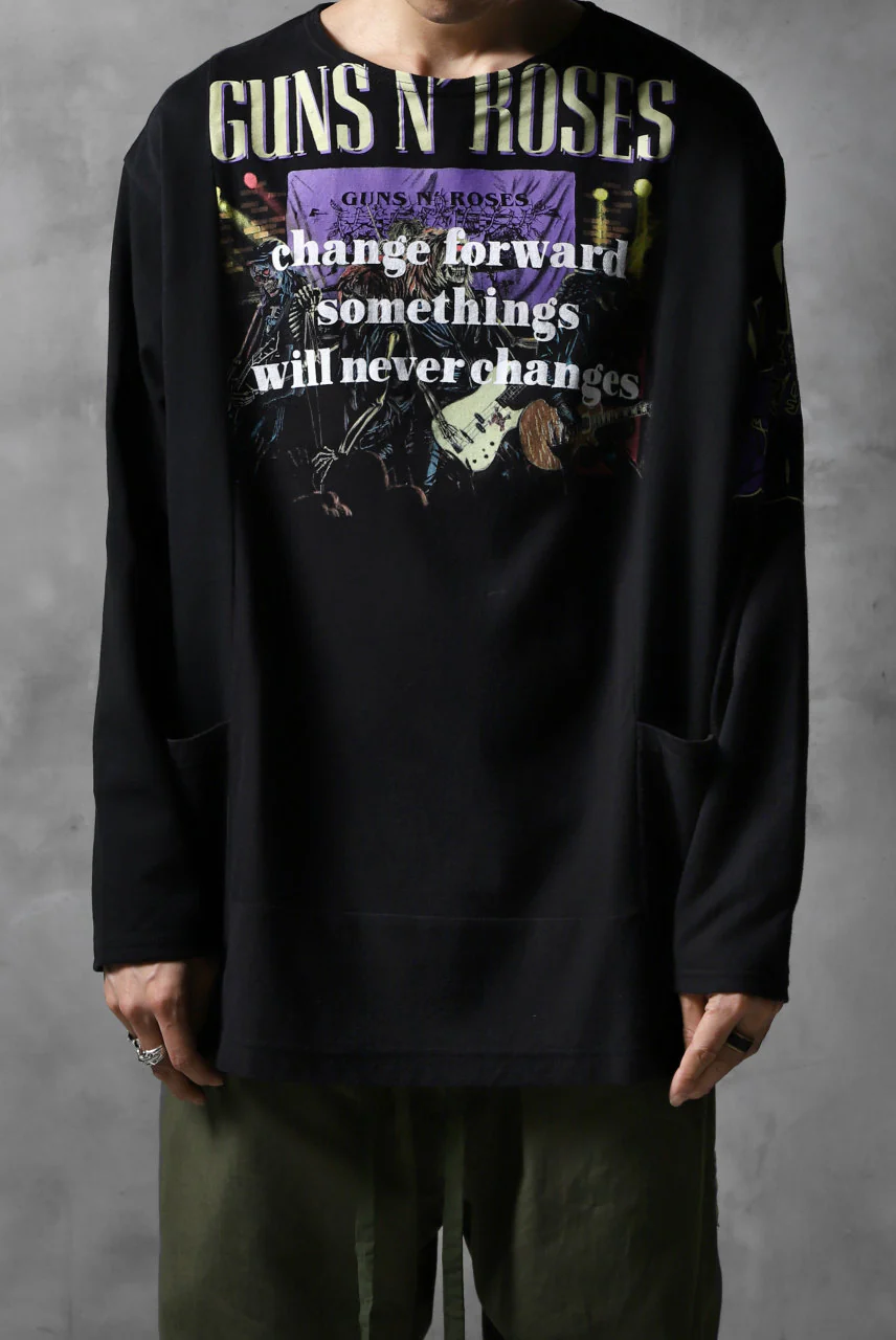 CHANGES VINTAGE REMAKE BOAT-NECK BAND L/S TEE (BLACK #C) - Image 3