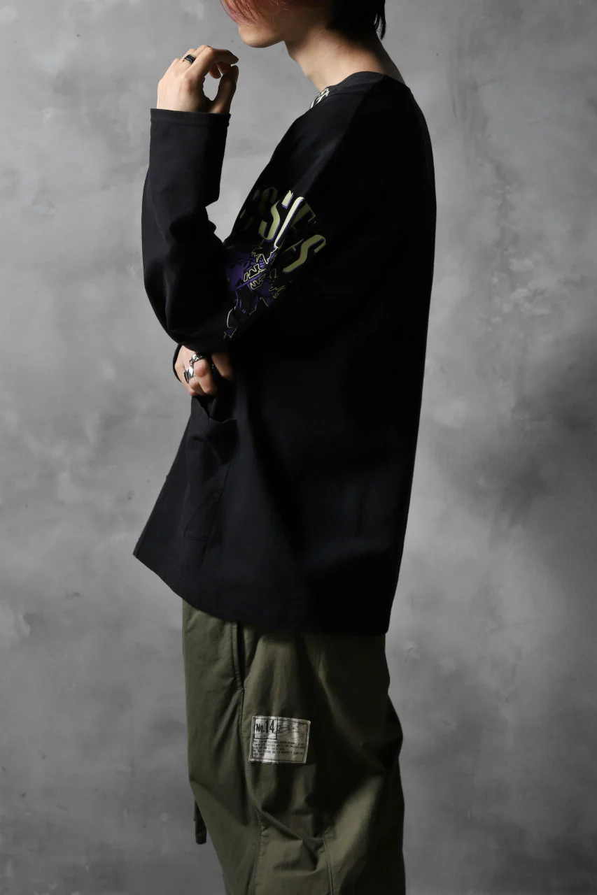 CHANGES VINTAGE REMAKE BOAT-NECK BAND L/S TEE (BLACK #C) - Image 4