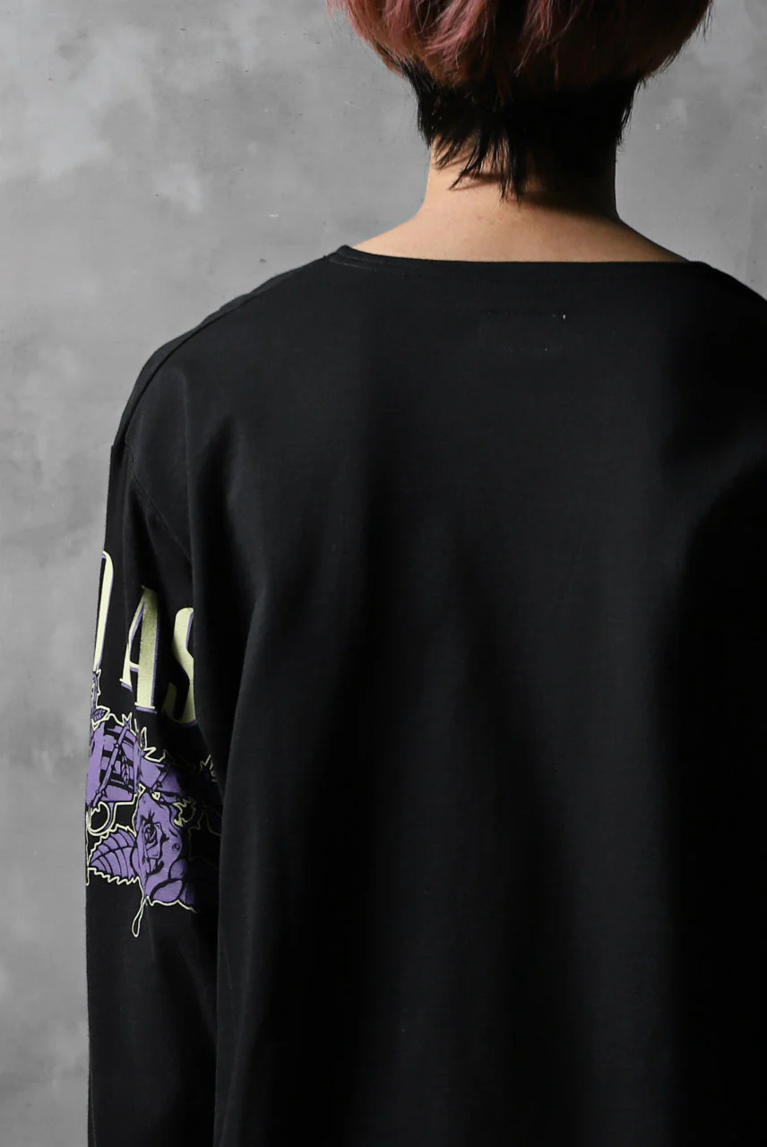 CHANGES VINTAGE REMAKE BOAT-NECK BAND L/S TEE (BLACK #C) - Image 9