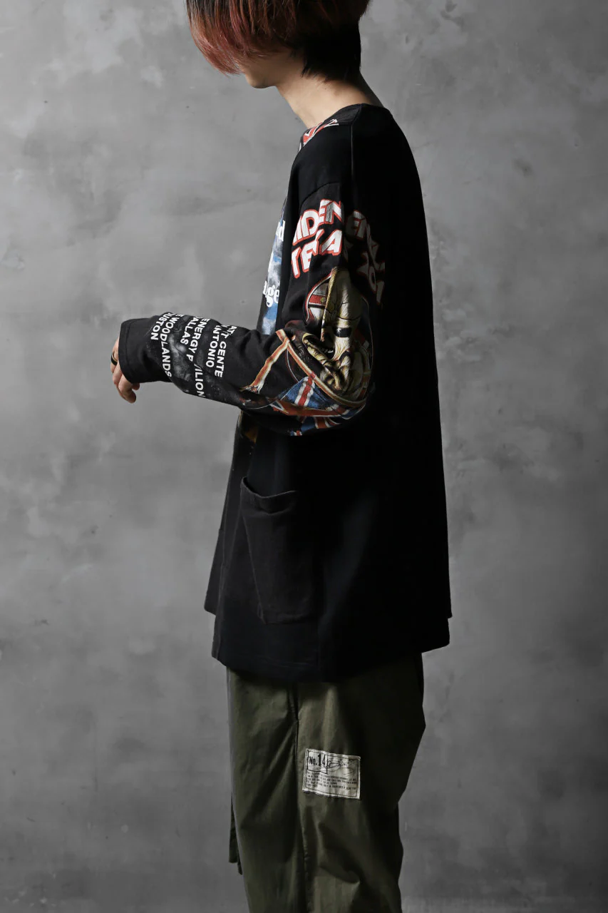 CHANGES VINTAGE REMAKE BOAT-NECK BAND L/S TEE (BLACK #D) - Image 5