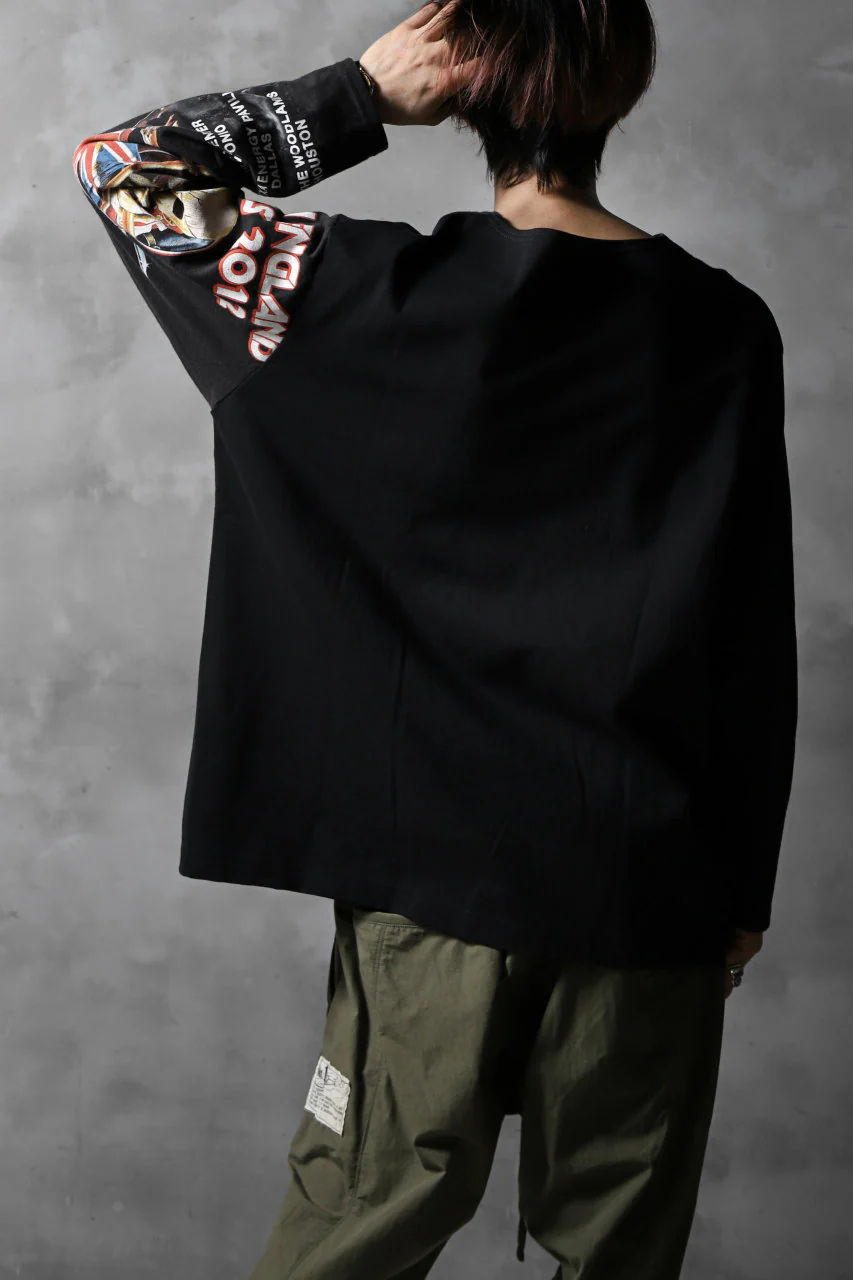 CHANGES VINTAGE REMAKE BOAT-NECK BAND L/S TEE (BLACK #D) - Image 6