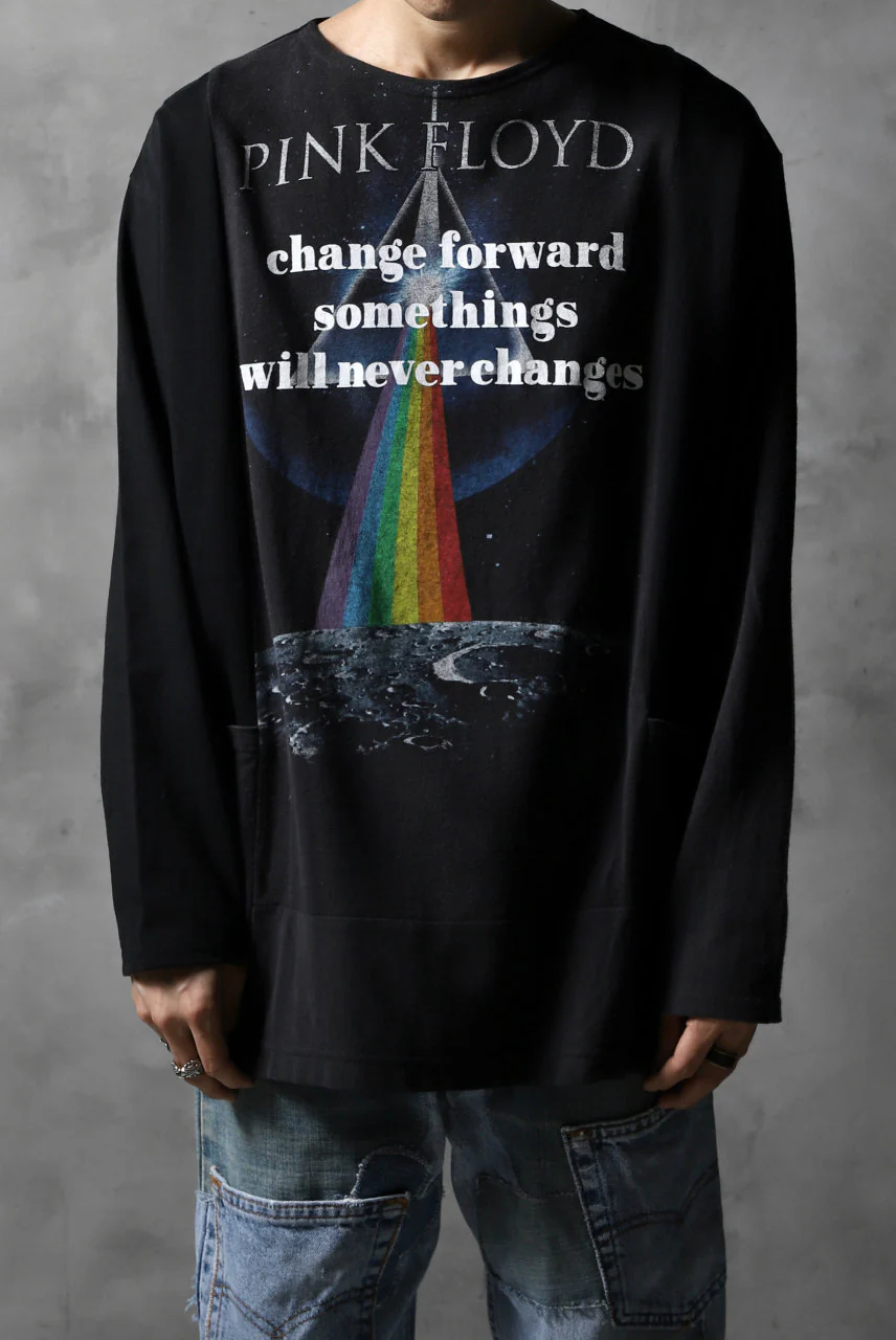 CHANGES VINTAGE REMAKE BOAT-NECK BAND L/S TEE (BLACK #E) - Image 3