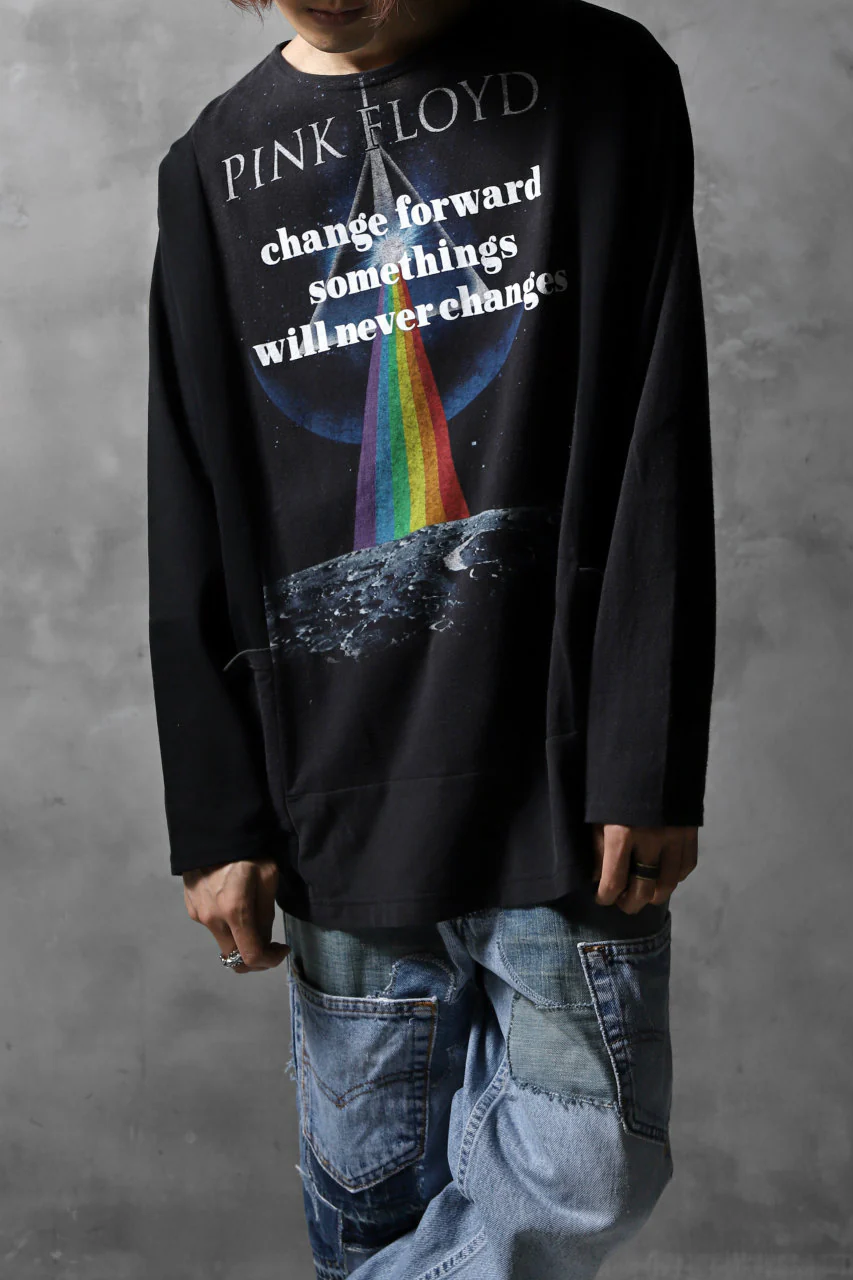CHANGES VINTAGE REMAKE BOAT-NECK BAND L/S TEE (BLACK #E) - Image 4